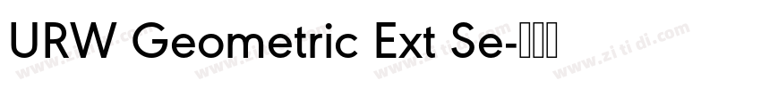 URW Geometric Ext Se字体转换